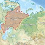 Физическая карта русской равнины Скачать контурную карту русской равнины